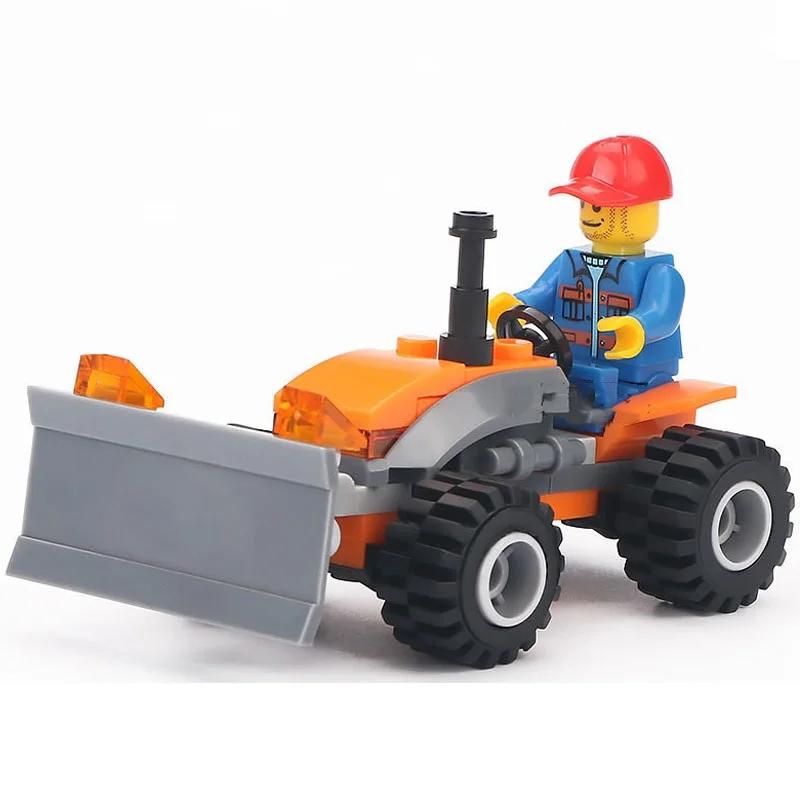 City Patrol Police Motorcycle Car Pursuit Prisoners Model Building Blocks Enlighten Action Figure Toys For Children