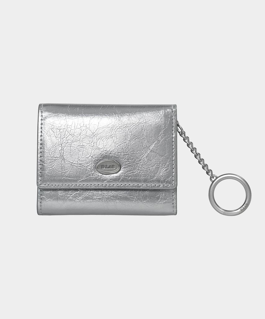 D.Lab Benny 3-Fold Wallet - Silver