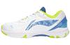Slip Resistant, Abrasion Resistant, Breathable, Lightweight Low Top Badminton Shoes Unisex Paris Blue AYTS061-2