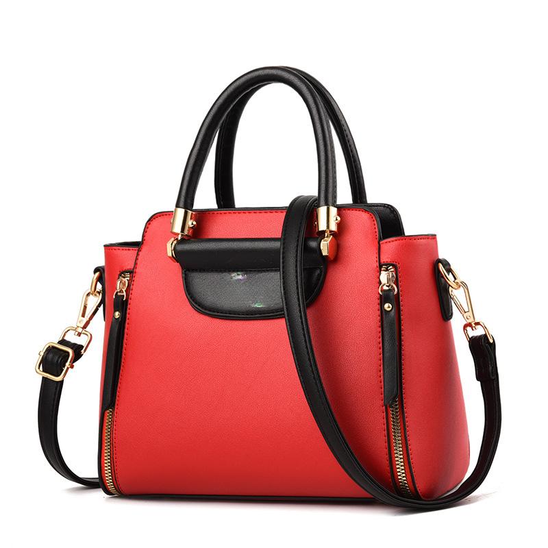 Women's Bags  New Fashion Women's Bags Hit Color Hand-held Bag Europeand The United States All-match Shoulder Messenger Bag