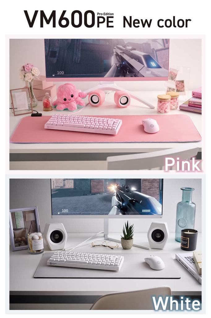 ELECOM Gaming Mouse V Custom VM600PE Wireless Compatible Rechargeable 8 Buttons DPI26000 650IPS 50G Equipped with Distance Sensor 75g Grip Sheet