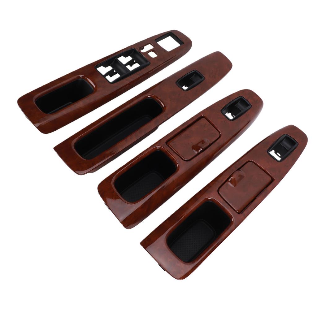 4 Stück Auto-Fensterschalter-Armlehnenverkleidung Ersatz für Toyota Camry 2001 2006 Türarmlehnenverkleidung Fensterschalter-Blende Zierleiste