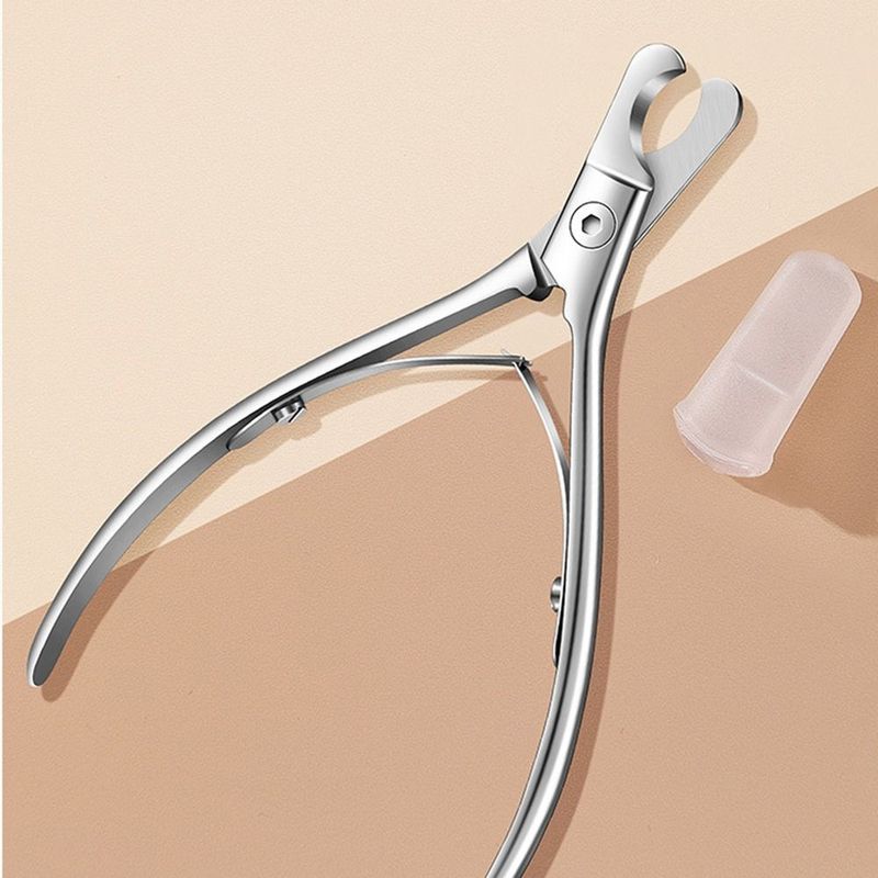 Stainless Steel Pet Nail Clippers Nonslip Handle Heavy Duty Cat Nail Trimmer Comfortable Grip Labor-saving Pet Grooming Tool
