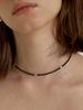 Love Me Monster Black Onyx & Heart Choker