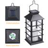 2pcs Solar Lantern Lights with LEDs Flameless Candle Outdoor Garden Hanging Lanterns Decorative For Table Backyard Party
