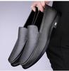 Men's Genuine Leather Casual Loafers - Breathable, Versatile, Soft Sole, for All Seasons (Available in Black and White)