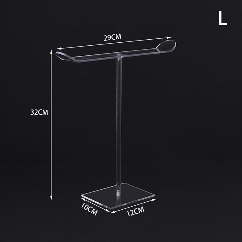 Clear Headband Holder Rack Acrylic Detachable Necklace Bracelet Display Stand Hair Accessory Bar Durable For Hairband Organizer