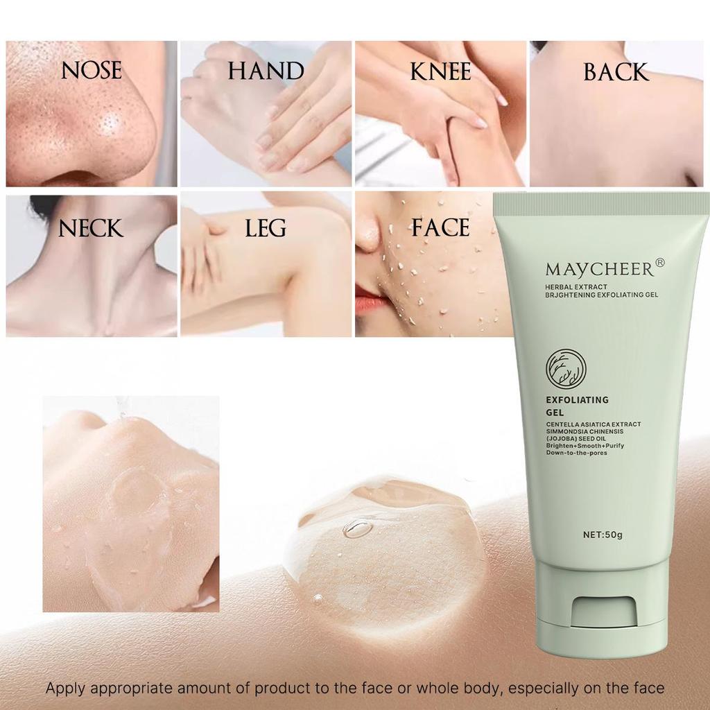 English Exfoliating Gel: Deep Clean & Gentle Scrub for Pore Cleansing & Dead Skin Removal