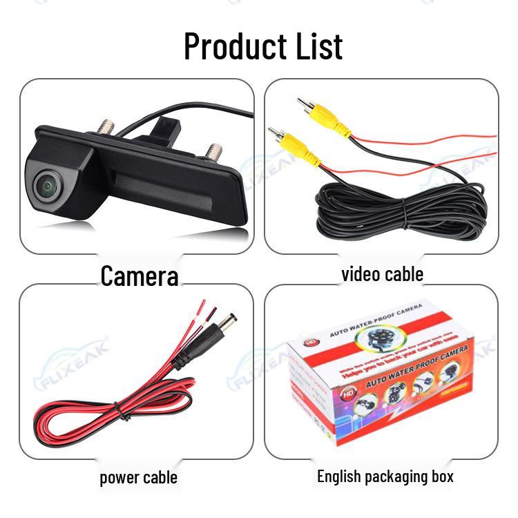 

HD Starlight Night Vision Waterproof Rear View Camera for 2010-2013 Skoda Octavia Trunk Switch