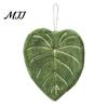 Hanging Loop Hand Towel Leaf Shape Towel, Soft Absorbent with Loop, Thickened Coral Velvet Cute Maple Ginkgo Design for Kitchen Bathroom Drying