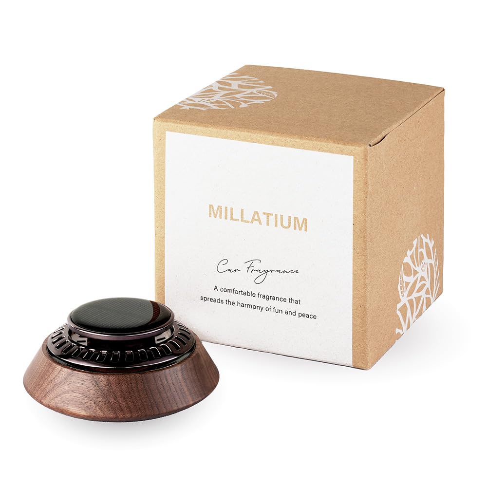 MILLATIUM Car Air Freshener Solar Powered Car Fragrance Aroma Diffuser One Size