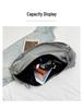 Korean Plaid Canvas Underarm Bag - Large Capacity Crossbody for Women, 2025 Style