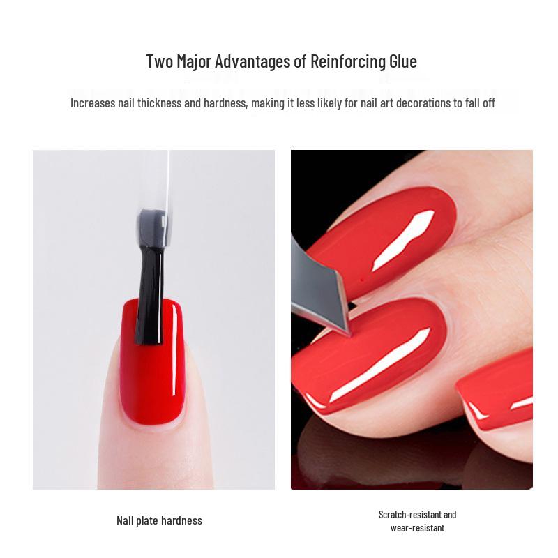 Kaxiewei Honey Nail Strengthening Rhinestone Adhesive Gel - Anti-Curling, Thickening UV Gel