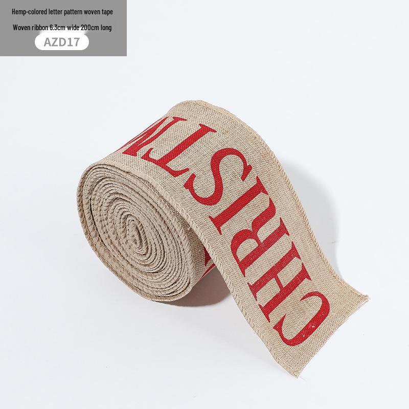 In Stock: New Christmas Bow Ribbon - Imitation Hemp Holiday Decoration Supplies