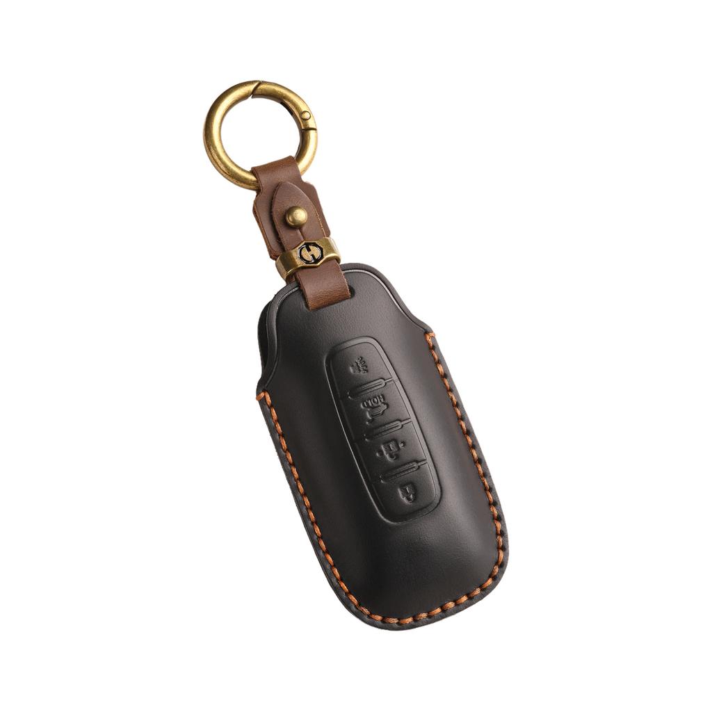 The Retro Key Cover Is Suitable For Nissan Xuanyi Teana Exploration Lu Xiaoke Qijun Jinke Genuine Leather Keychain.