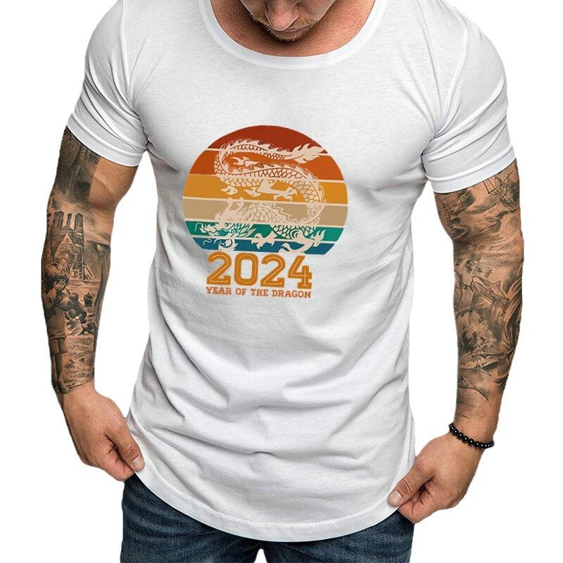 Свободные повседневные футболки с круглым вырезом и короткими рукавами с принтом — фото 6