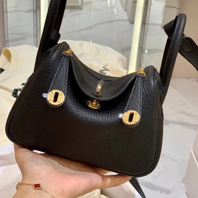 

Мини-сумка Lindy из натуральной кожи - модная сумка через плечо из коровьей кожи Togo