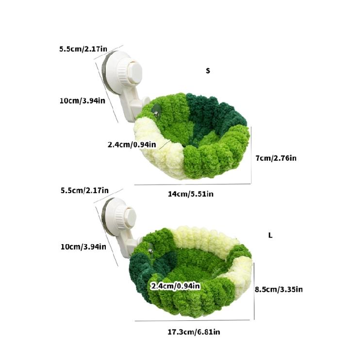 Bird Breeding Nest for Parrots Plush Sleep Bed Birdcage Nest Bed for Small Birds Suction Cup Resting Nest Bird Supply