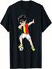 Dabbing Soccer Boy Belgique Football - T-shirt Cadeau Belge