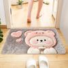 Cute Cartoon Animal Floor Mat Quick drying Non slip Foot Mat Entrance Soft Water absorbing Door Mat Home Decoration