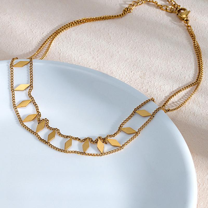 Vintage Ins Style Niche Personality Choker Necklace Collarbone Chain Does Not Fade Accessories