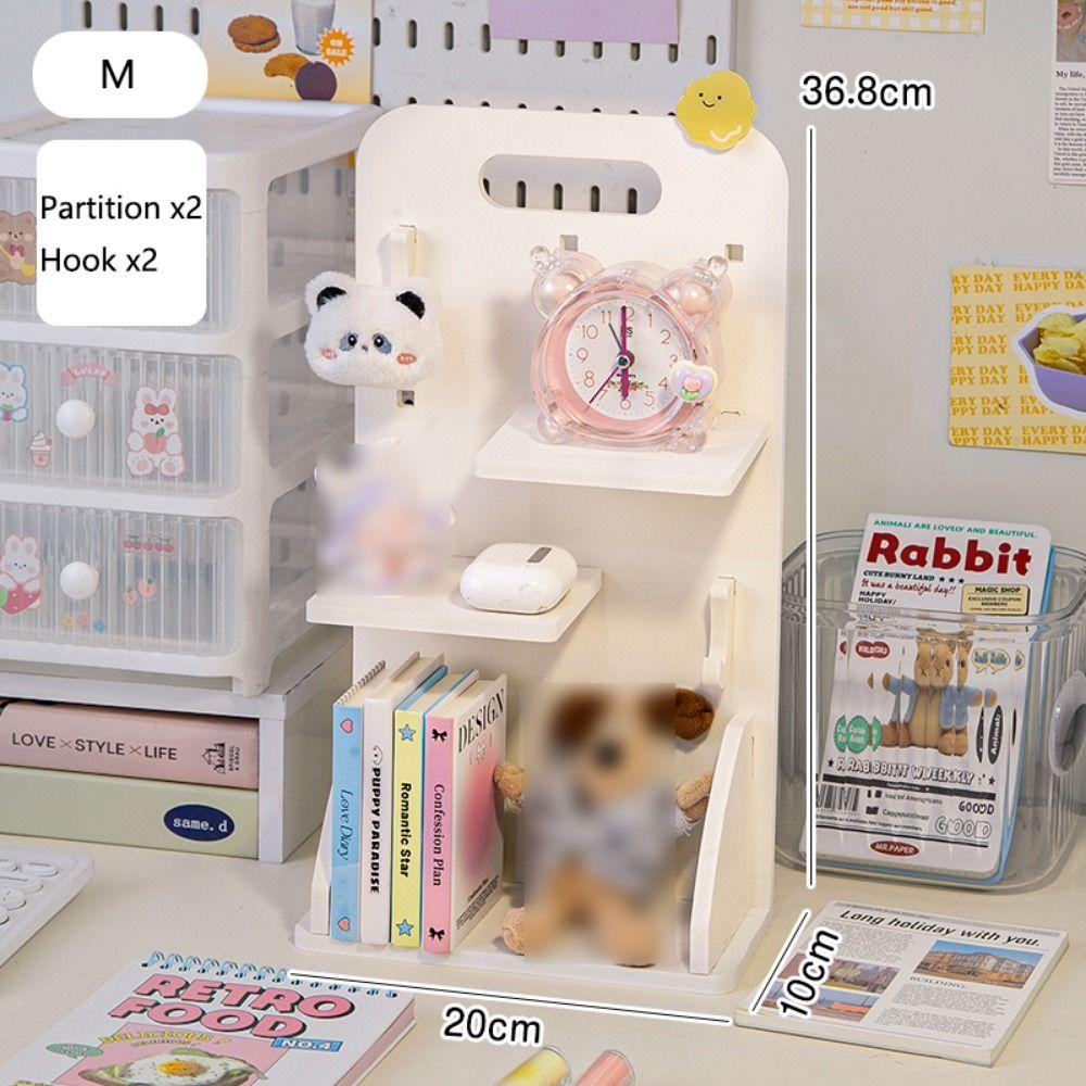 INS Small Card Display Shelf Partition Desks Pegboard Vertical Desktop Hole Board  Office