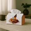 1pc Still Life Classic Ramadan Decorative Tissue Box | Lantern Bread Date for Home, for Party, Car, Kitchen & Bathroom - Tissue Box for Everyday Use, 
