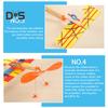 1/2/4Pcs Rubber Band Powered Aircraft Model Kids Educational Throwing Glider Airplane Toddlers Boys Girls Outdoor Wood Flying Plane Toy
