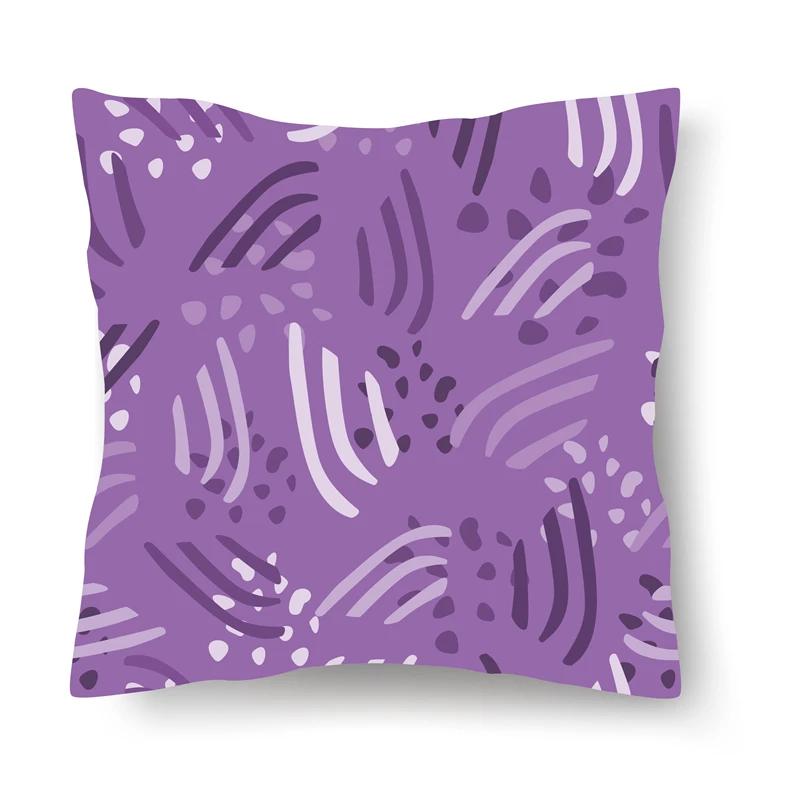 Nordic Floral Print Pillowcase 45x45CM Sofa Office Seat Car Cushion Cover Creative Ornament Bedroom Room Home Decoration