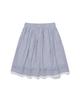 Moa Lace Striped Flare Skirt