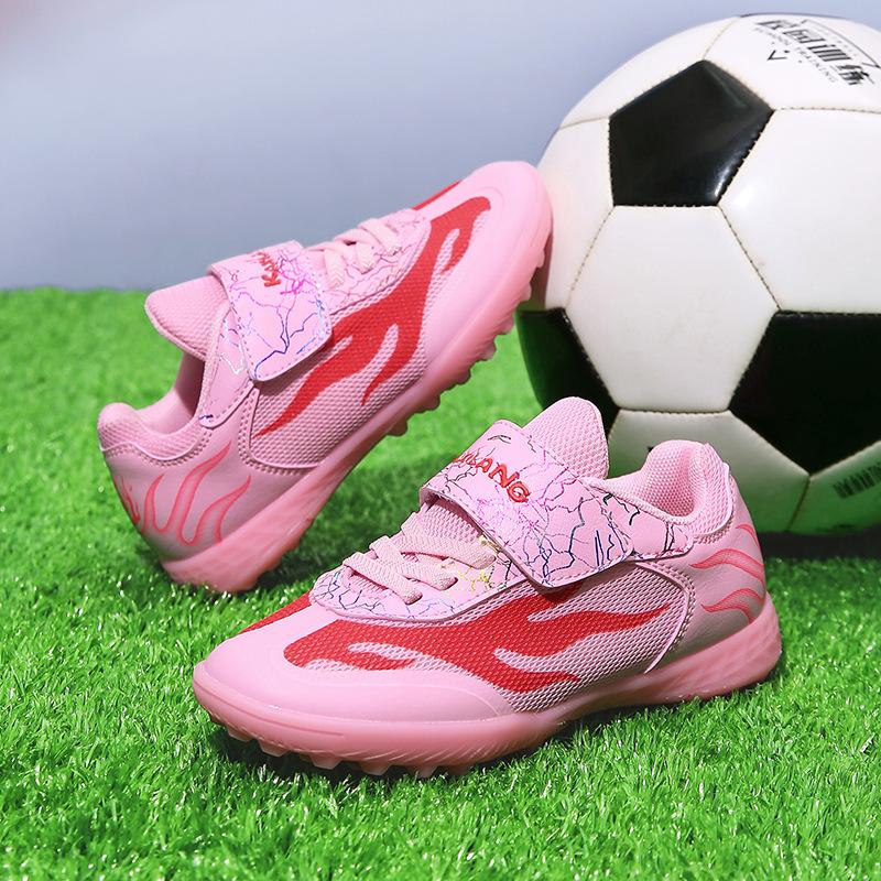 Breathable Mesh Boys and Girls Football Shoes 6-12 Years Old Primary School Students with Broken Nails Children's Professional Football Training Shoes
