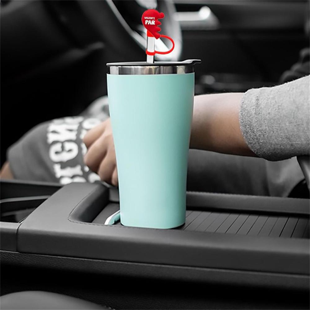Valentine's Day Straw Stopper Hygienic Straw Tips Cover Silicone Straw Plug Colorful Water Cup Dust Cap For Office Parties