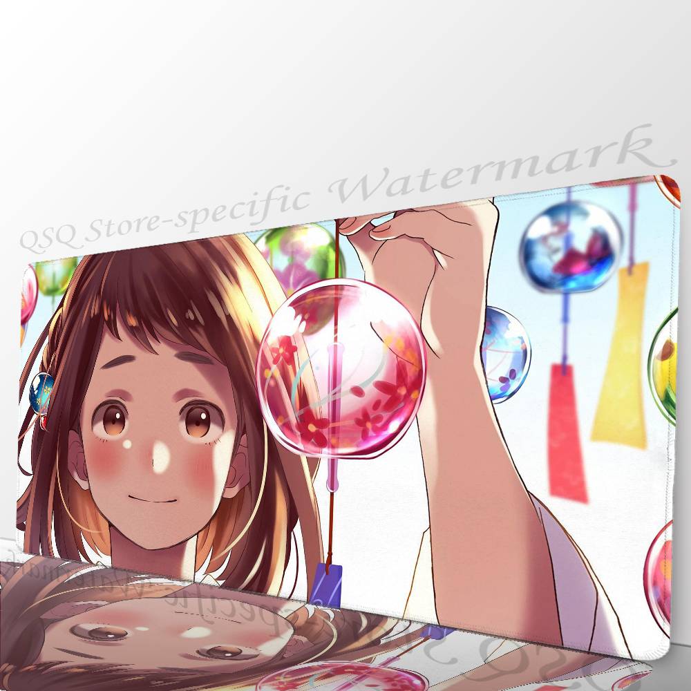 Ochaco Uraraka Anime My Hero A-Academia Mousepad Mouse Mat Desk Mat With Pad Gaming Accessories Prime Gaming XXL Keyboard Pad