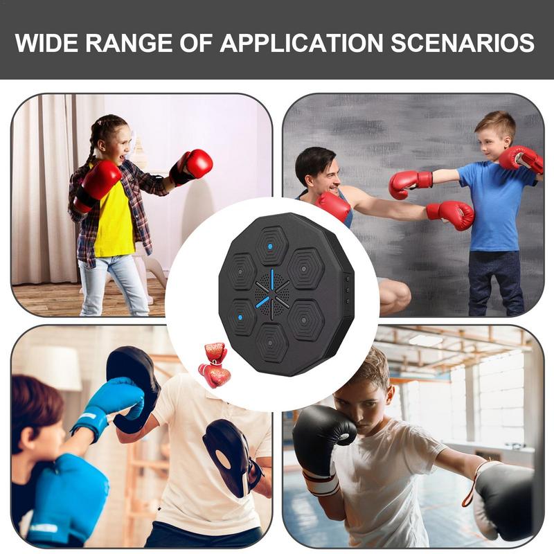 Boxing Machine Music Smart Fun Wall Mounted Indoor Agility Reaction Exercise Equipment Electronic Target boxing training device