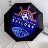 Lion City Sailors Football Club  pattern, automatic folding umbrella, portable and foldable design, 8 ribs, a Christmas or birthday gift.