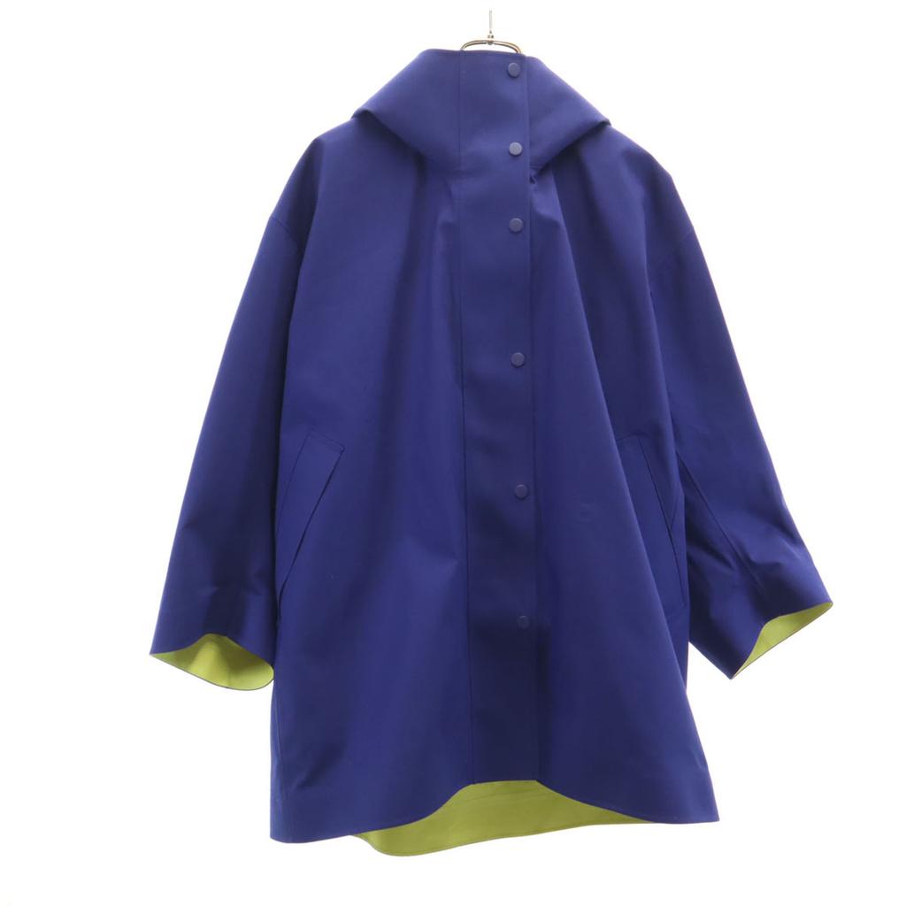 UNIQLO Marni collaboration Block Tech Half coat L Navy blue x MARNI Women Used