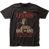 John Lennon One to One Herren T-Shirt Musik Classic Rock Band T-Shirt Neu Schwarz Unisex T-Shirt