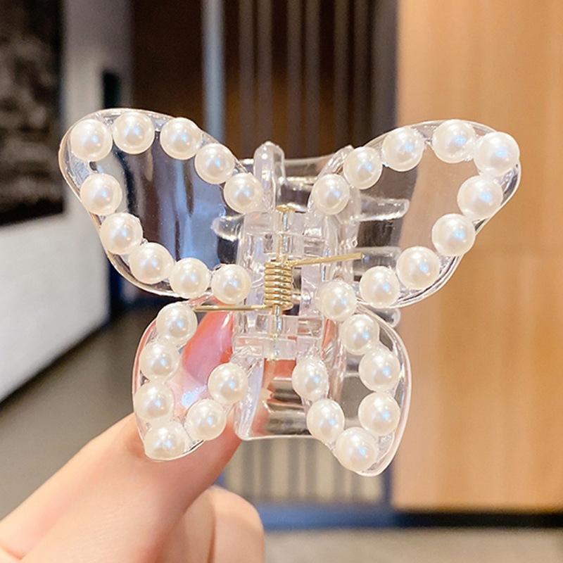 Matte Transparent Butterfly Hair Claws Clips for Women Girls Elegant Decorate Hairpins Headbands Fashion Korean Hair Accessories