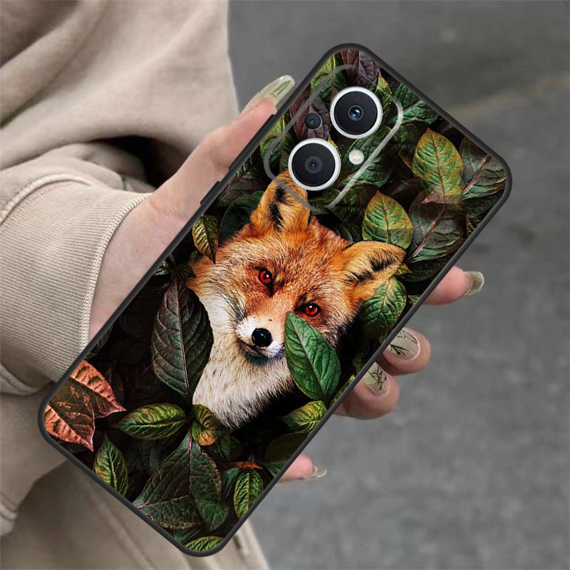 Cute Fox In Autumn Case For OPPO Reno 4Z 5Z 8T 10 11 Pro 11F 7 8 5 6 Lite OPPO Find X6 X5 Pro X2 X3 Neo Cover