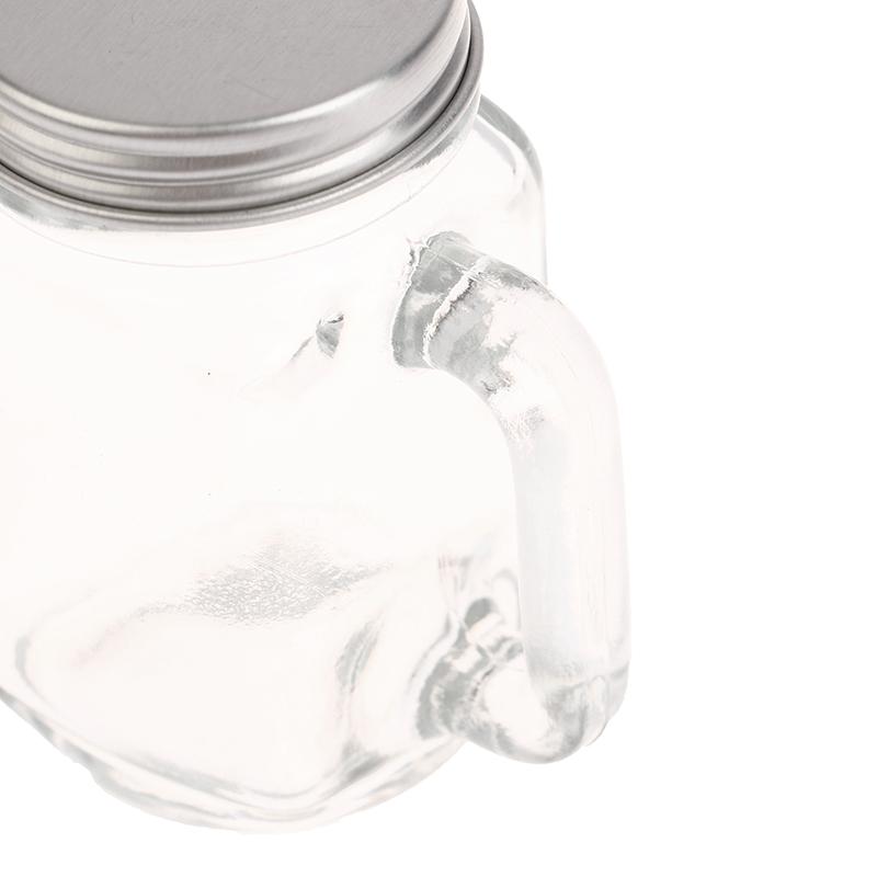 120ml Mini Bocaux Mason Verres à Shot Verre à Vin Transparent Cristal Avec Poignées Bar Club Fête Vodka Spiritueux Verre à Whiskey Cadeaux