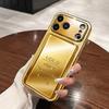 Zlatý Vzor Zlaté Zlaté Tyčinky Zlatá Metalická Barva Skleněné Pouzdro Na Telefon Pro iPhone 17 Pro Max 11 12 13 14 15 16 Plus 17 Air 16E Kryt