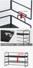 Open Rack Bookshelf Desk Storage Rack Top Shelf Shelf Storage Rack Shelf Storage Rack Nordic Desk Rack Table Rack Books Stationery Display Small Item