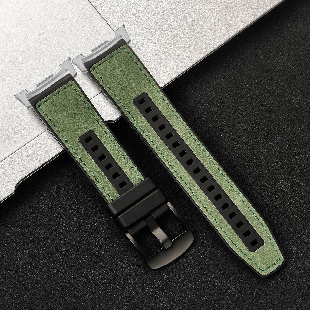 Bracelet en Cuir Silicone Pour Samsung Galaxy Watch 8/8 Classic 40mm 44mm 46mm Bracelet de Sport Pour Galaxy Watch Ultra 2025 47mm