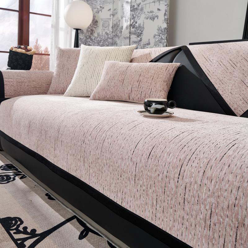 

Утолщенный нескользящий чехол для диванной подушки, мебельный пылезащитный чехол, чехол для дивана из синели, универсальный чехол для дивана на четыре сезона, универсальный для гостиной 70x70cm светло-коричневого