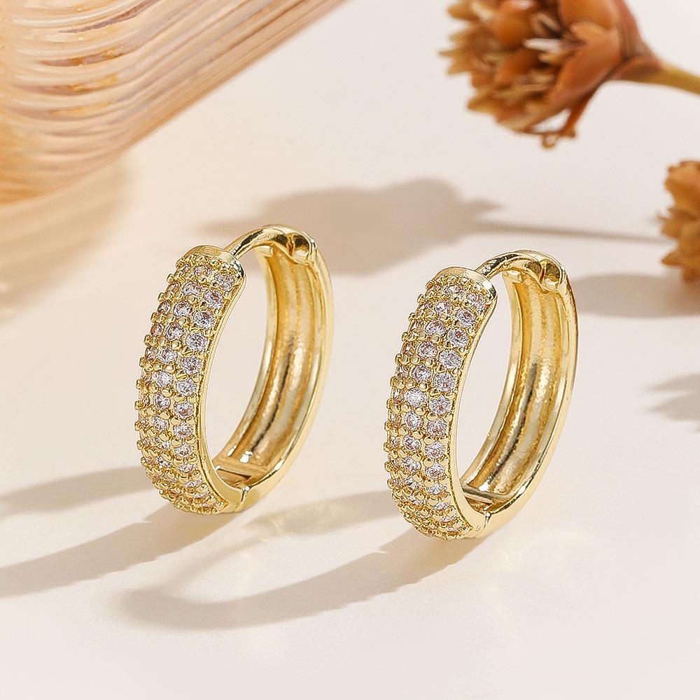 14K Gold Plated Zircon Ear Cuffs for Women - Elegant and Fashionable
