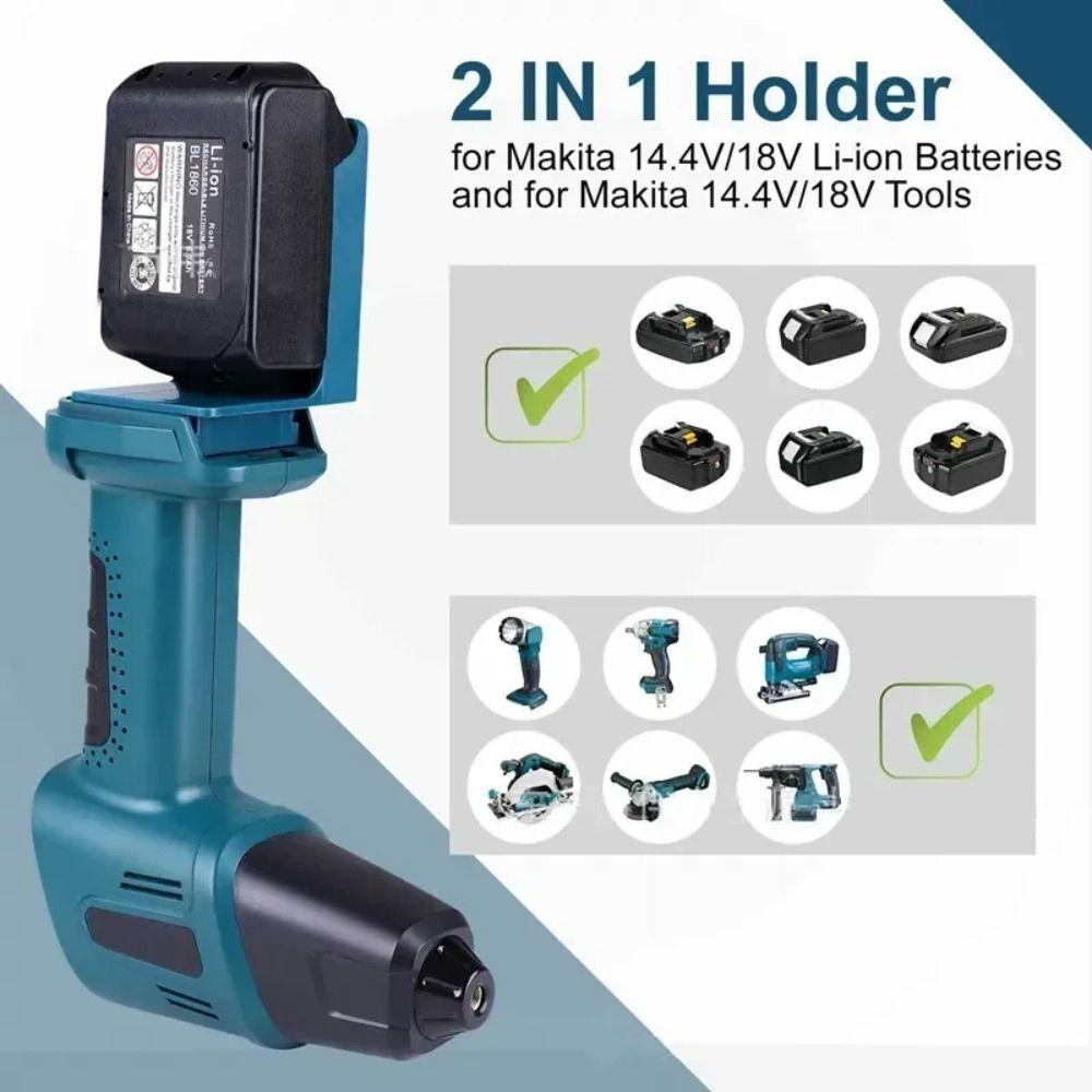 Handy Storage Rack Wall Holder Electric Tool Holder 2 IN 1 Battery Mount Holder  Home