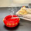 Creative Cute Lucky Cat Ashtray Windproof Living Room Desktop Decoration Lucky Cat Statue Home Decoration