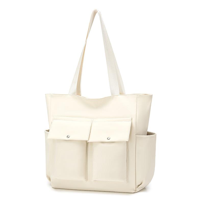 Handbag Large Capacity Tote Bag Women Solid Color Shoulder Bag