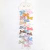 Rainbow Braided Rope Wall Hanging Organizer Hair Clips Storage Holder For Girl Bedroom Bathroom Decor Wall Ornaments Accessories