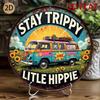 Vintage Hippie Van Bleckskylt Väggkonst för Garage Caféinredning